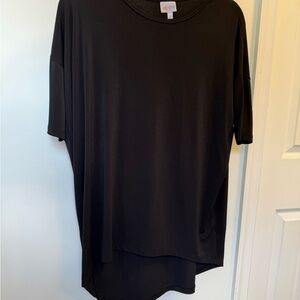 LuLaRoe Black Oversized Boxy Short Sleeve Tee